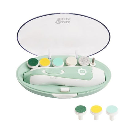 Badabulle Electric File with 6 interchangeable tips + 3 refills