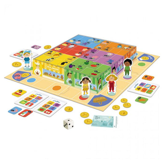 Board game - NATHAN - I buy - Shopping game with 6 shops, 15 to spend