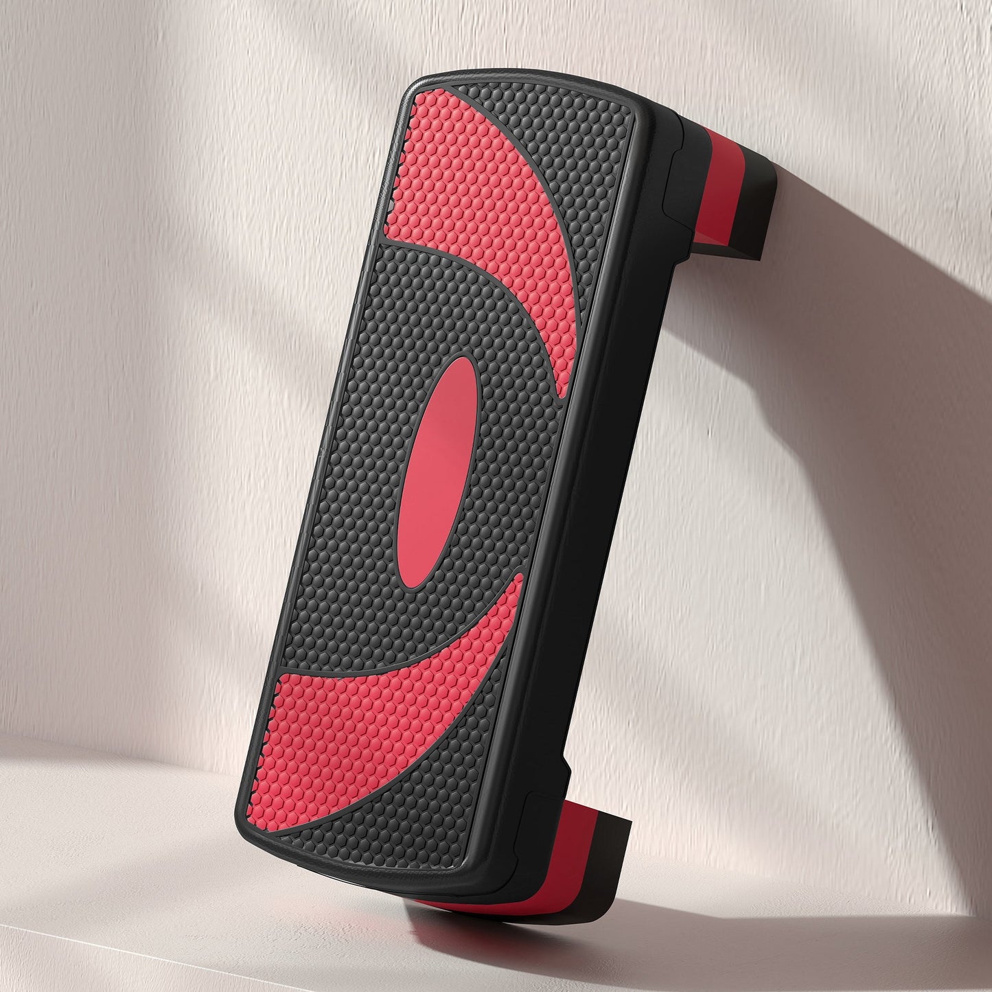 HOMCOM Aerobic-Stepper, höhenverstellbar, für Indoor und Outdoor, Belastbarkeit bis 150 kg, 80 x 31 x 10-20 cm, Rot