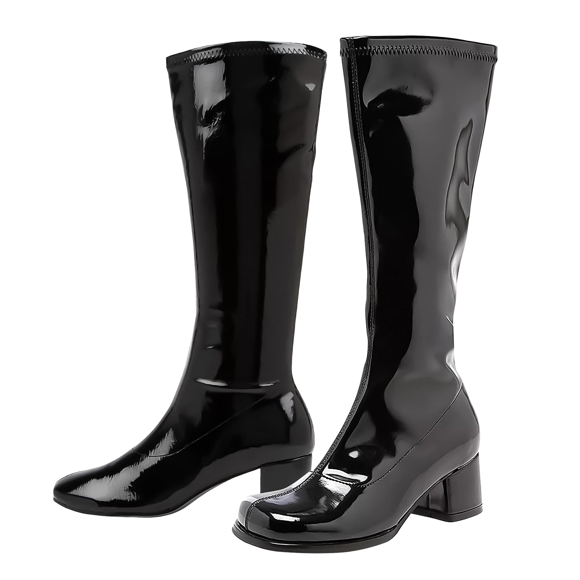 1.75 Inch Heel Black Costume Gogo Boots | Child X-Small