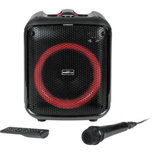 BIGBEN PARTYBTHPMAX - Wireless light speaker - Bluetooth 5.3 - 200W - USB, SD, Aux-In - Wired microphone (ideal Karaoke)